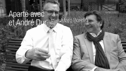 En aparté avec Jean-Marc Borello et André Dupon, Président du Mouves