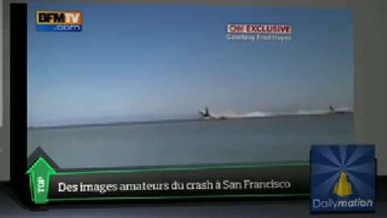 Crash à San Francisco : les images amateurs à la Une du Top Média