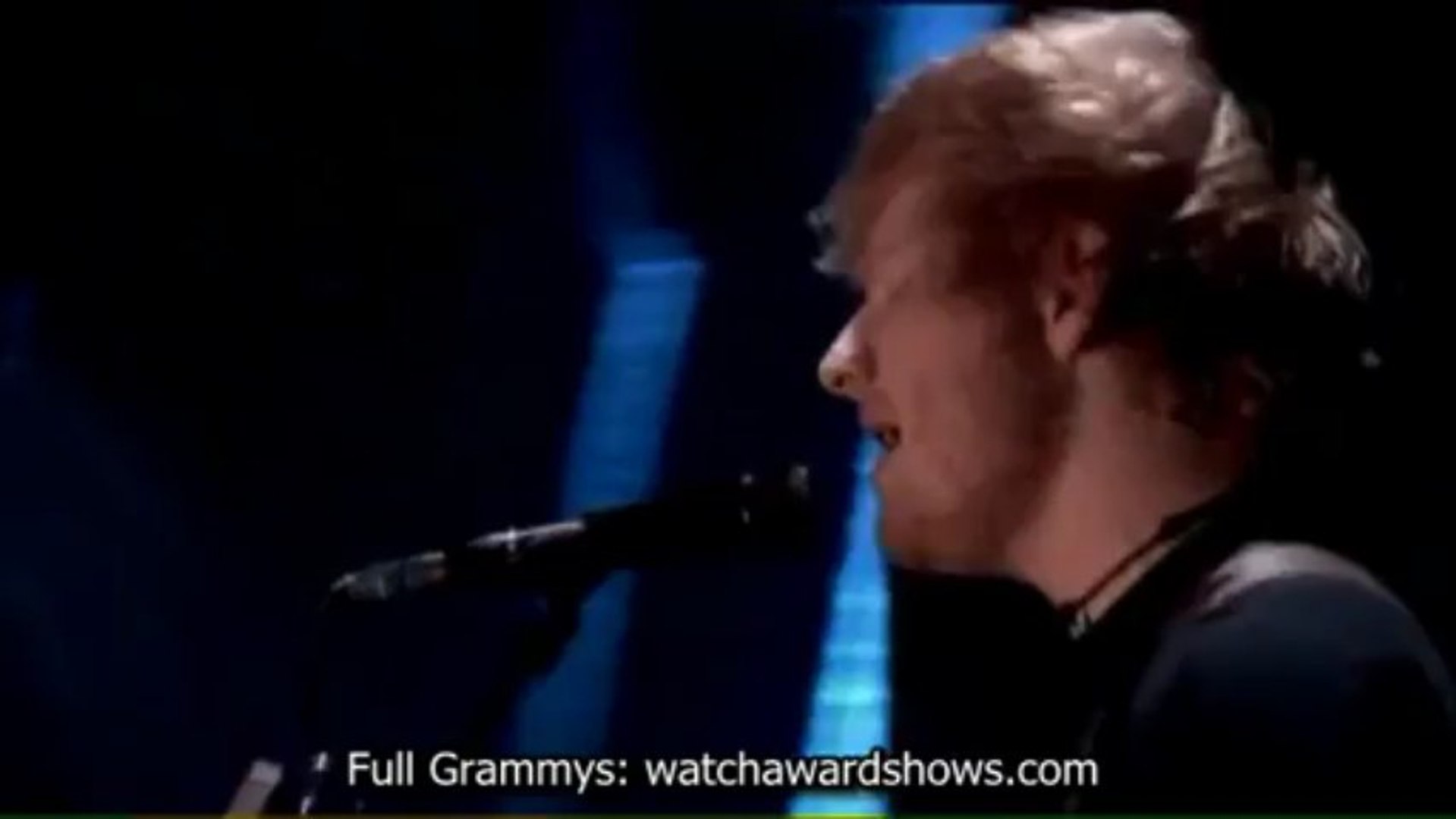#Ed Sheeran live performance Grammys 2013