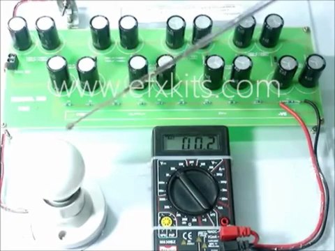 High Voltage DC Upto 3KV From AC By Using Diode And Capacitors In Ladder Network