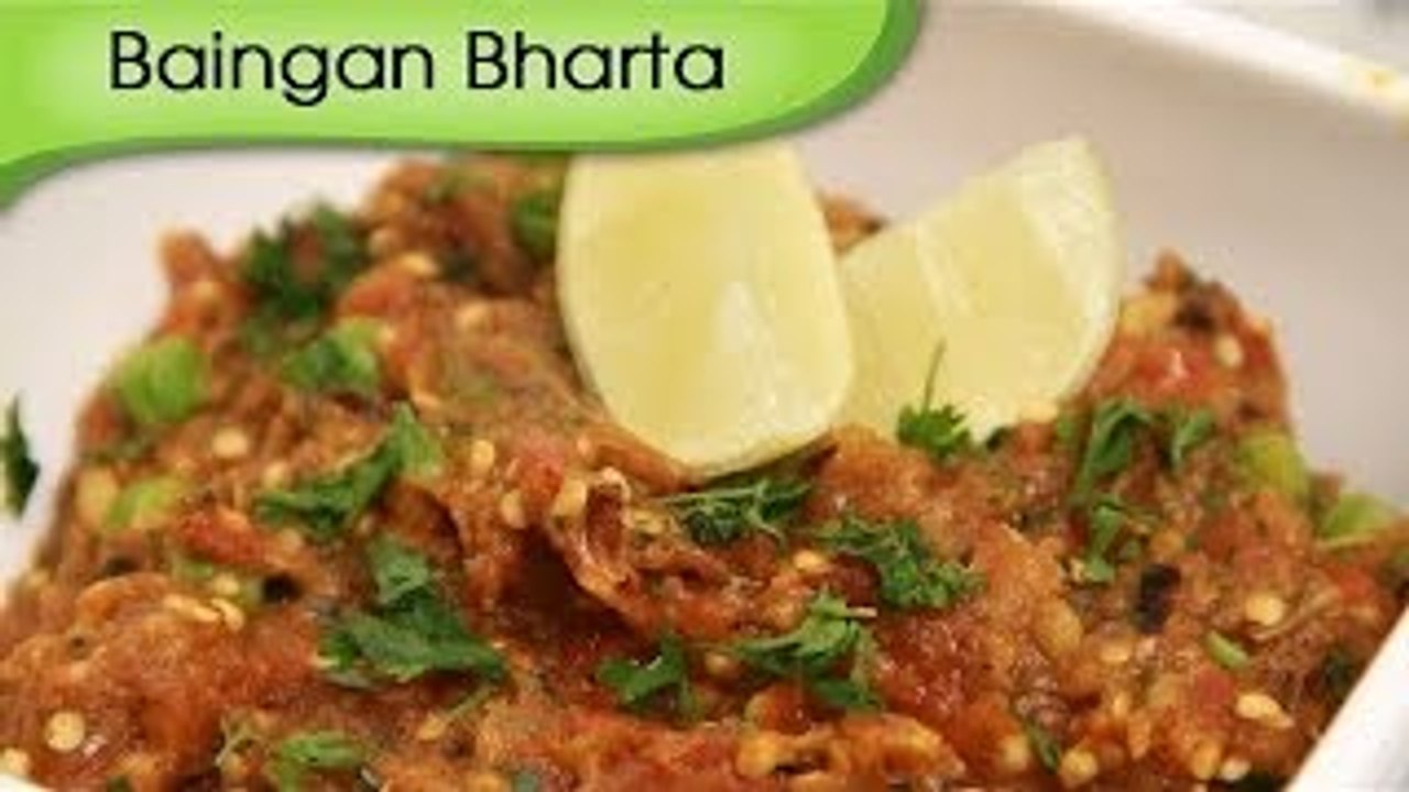Baingan Bharta - Smoked Eggplant Mash - Vegetarian Recipe By Ruchi Bharani [HD]