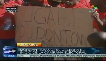 Primer ministro de Zimbabue inicia campaña electoral