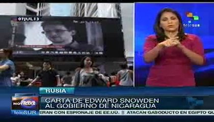 Edward Snowden solicita asilo a Gobierno de Nicaragua