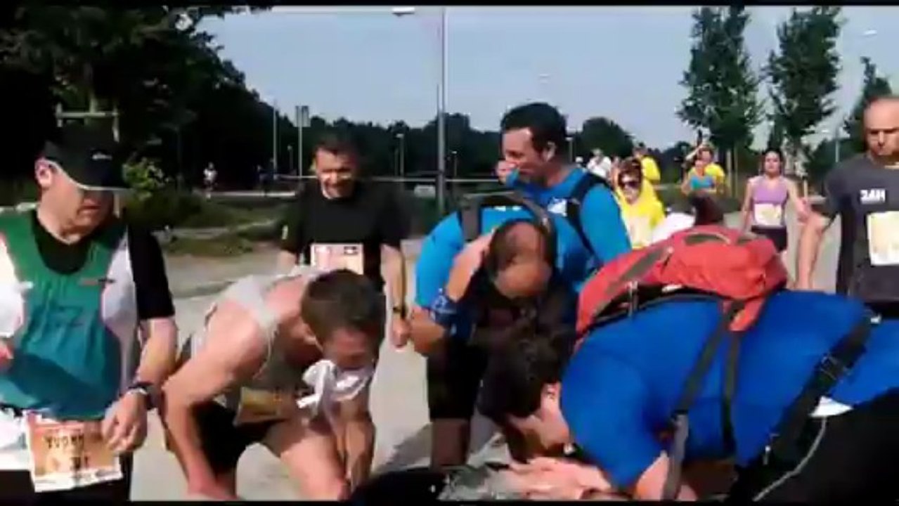 4ème Trail des Remparts de Vannes  2013 - Trail Urbain  avec mario et son petit vélo