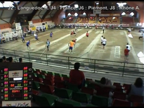 Finale tir rapide en double U14, Tournoi International Jeannot Védrine, Sport-Boules, Saint-Vulbas 2013