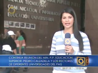 Rectores ofrecerán rueda de prensa tras reunión en el Ministerio de Educación Universitaria