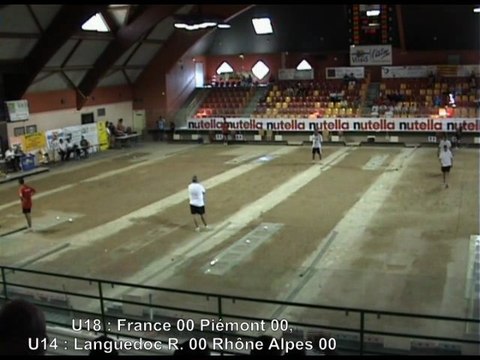 Finales double U14 et U18, Tournoi International Jeannot Védrine, Sport-Boules, Saint-Vulbas 2013