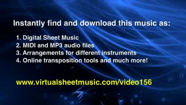 The Flight of the Bumble Bee sheet music for Clarinet and Piano - Video Score