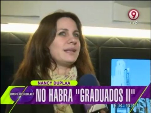 Pronto.com.ar Nancy Duplaá habló sobre Graduados 2