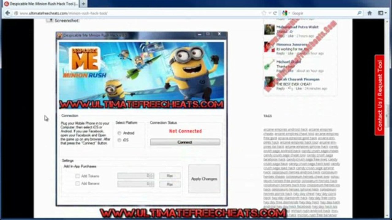 Minion Rush Hack v3.5 (Android,iOS)