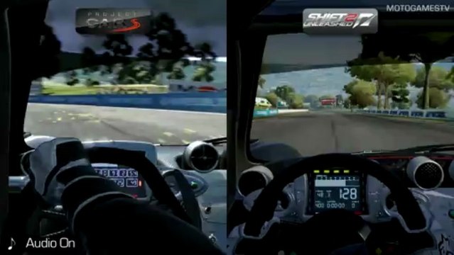 Project CARS Build 510 vs SHIFT 2 Unleashed - Pagani Zonda R at Bathurst