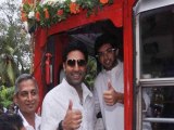 Abhishek Bachchan Inaugrates Special Bus for Film City Workers