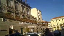 Aversa (CE) - Movida, Suv abbatte dissuasori vicino Piazza Municipio (08.07.13)