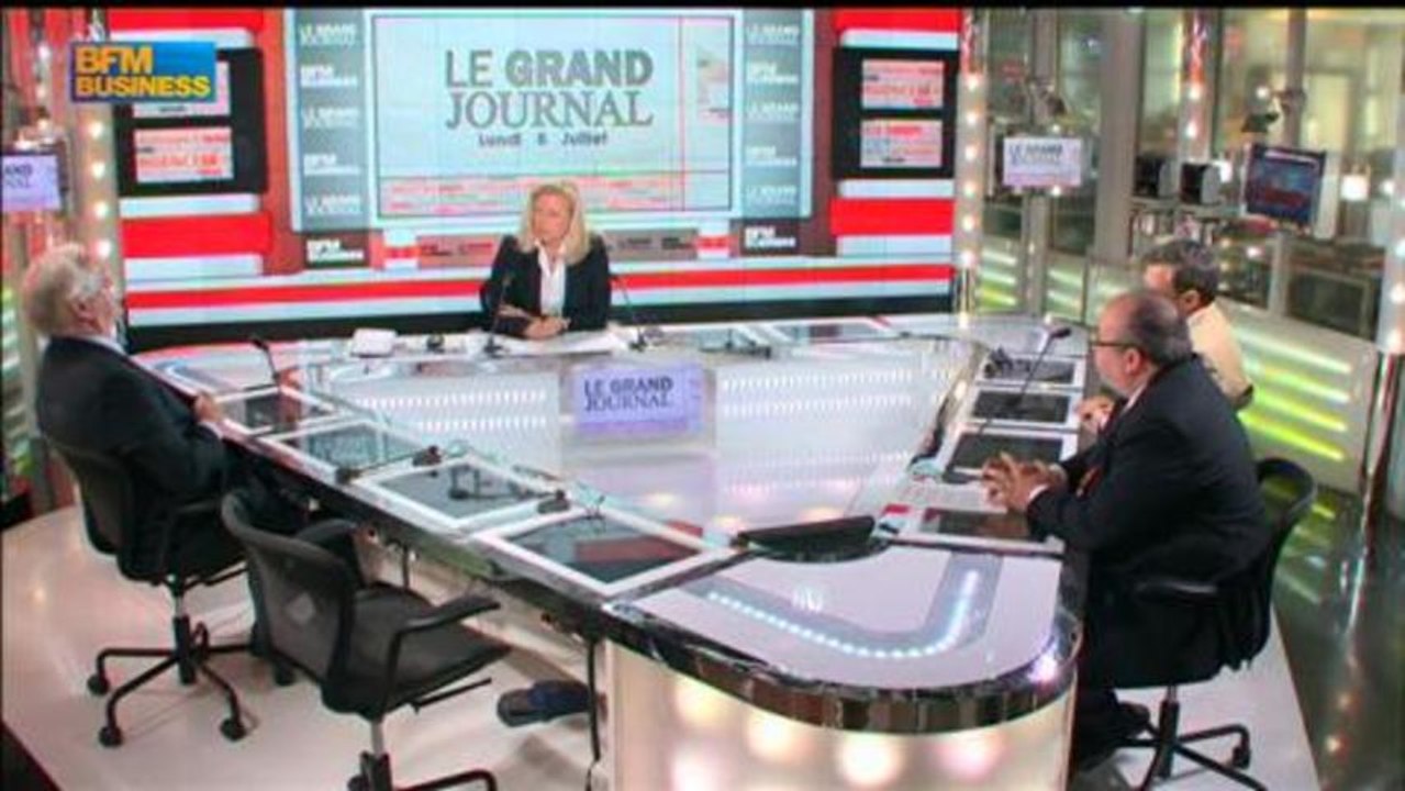 Jean-Claude Volot, Medef et Stéphane Rozès dans Le Grand Journal - 28 juillet 3/4