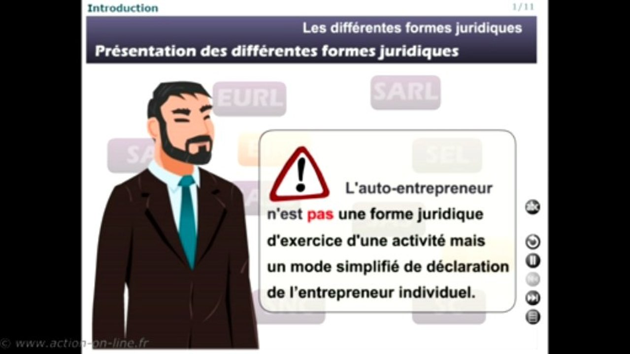 P6 : Choix de la forme juridique - M62 : Les différentes formes