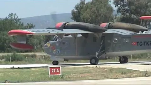 Filmde kullanılan uçak alev savaşcısı oldu