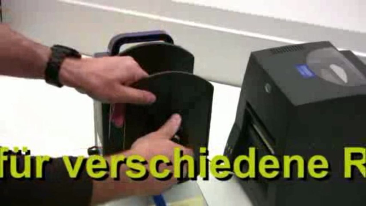 Etiketten-aufwickel-vorrichtung code-t100