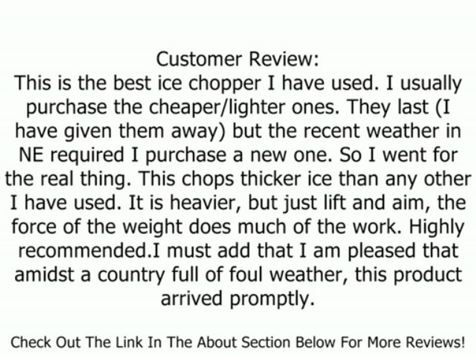 Bully Tools 92200 Heavy Duty Sidewalk and Ice Chopper with Long Steel Handle Review