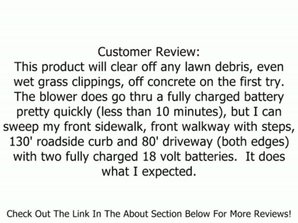 Black & Decker NS118B 18 Volt Cordless Broom Hard Surface Sweeper - Bare Tool (No Battery Or Charger) Review