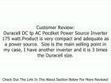 Duracell 813-0291-07 175 Watt DC to AC Pocket Power Source Inverter Review