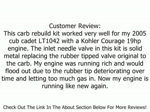 12 757 03-S Carburetor Repair Kit-Genuine Kohler Replacement Part Review