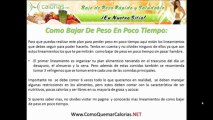 Como Bajar de Peso en Poco Tiempo