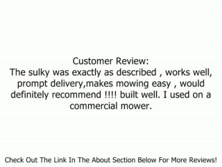 Mower Sulky Dual Wheel Sulky for Exmark, Scag, Bobcat, Toro, Gravely, and Many more Review