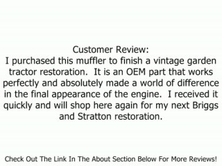 Briggs & Stratton 299477S Muffler For 8-16 HP Horizontal Cast Iron Models Review