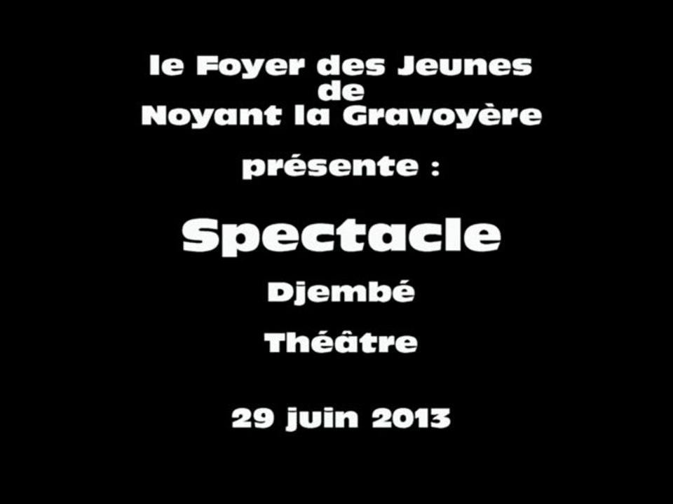 Spectacle djembé théatre 29 juin 2013