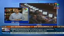 OEA examinará atentado contra el presidente Evo Morales