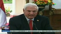 Presidente venezolano se reúne con par panameño en Miraflores