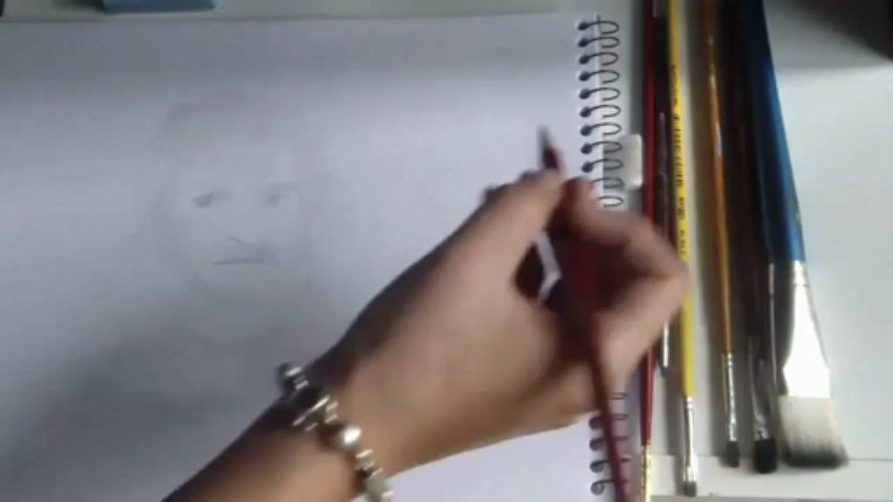 CÓMO SOMBREAR UN ROSTRO (JUDE LAW) / TECNICA DE PINCEL SECO  O DRY BRUSH