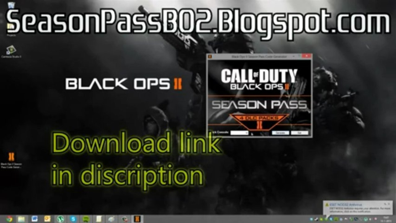 Latest Black Ops 2 Season pass code generator July 2013