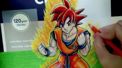 COMO DIBUJAR GOKU SSJ DIOS EN 3D