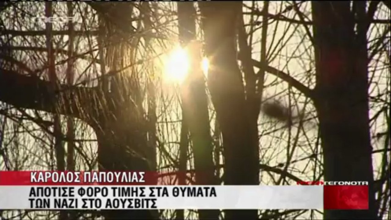 Κάρολος Παπούλιας στο Άουσβιτς