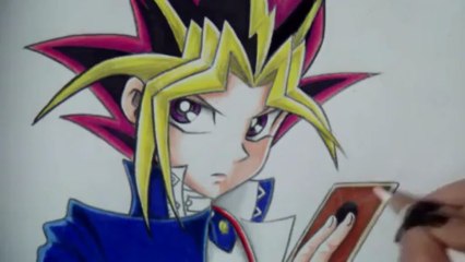 DIBUJANDO A YUGI MOTO DE YU GI OH!   VIDEOSPEED