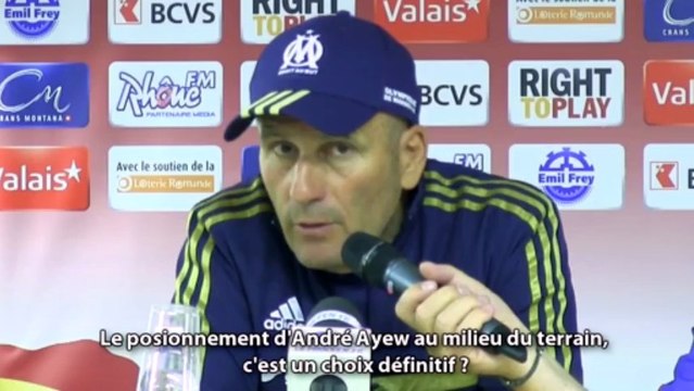 Elie Baup après OM-Sion (1-1) : Il y a encore du travail