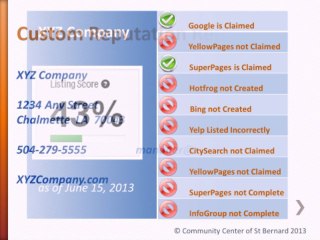 Blues in da Parish Festival Sponsor Bonus Reputation Management report