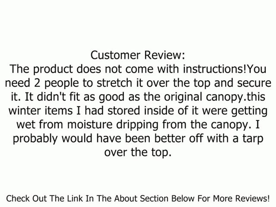ShelterLogic 12-Feet Super Max Canopy Accessories Enclosure Kit Review