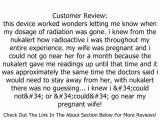 NukAlert nuclear radiation detector / monitor (keychain attachable) alarm Review