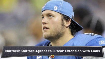 Lions, Stafford Agree to Extension