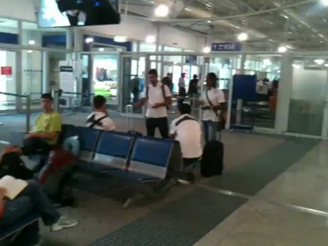 Σαλίνο, Μασάντο, Κοντρέρας και Μανωλάς λίγο πριν από την αναχώρηση για Μόναχο