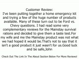 Mainstay Emergency Food Rations - 2400 Calorie Bars Review