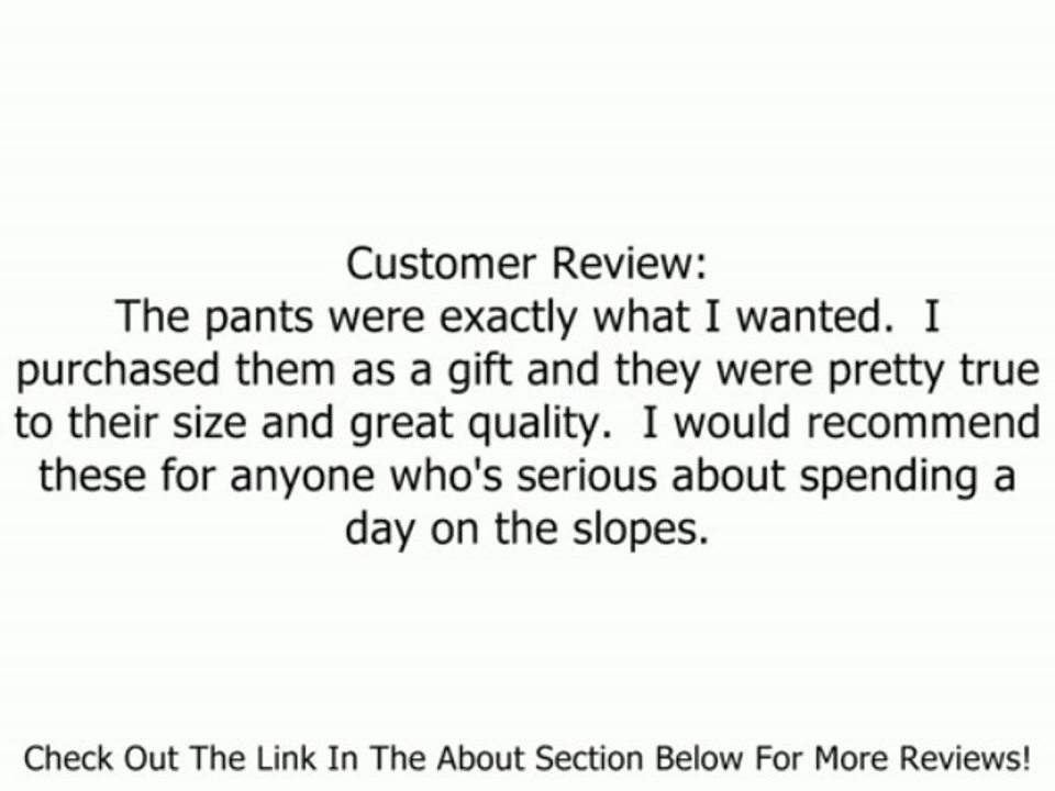 686 Smarty Original Cargo Ski Snowboard Pants Black Mens Review