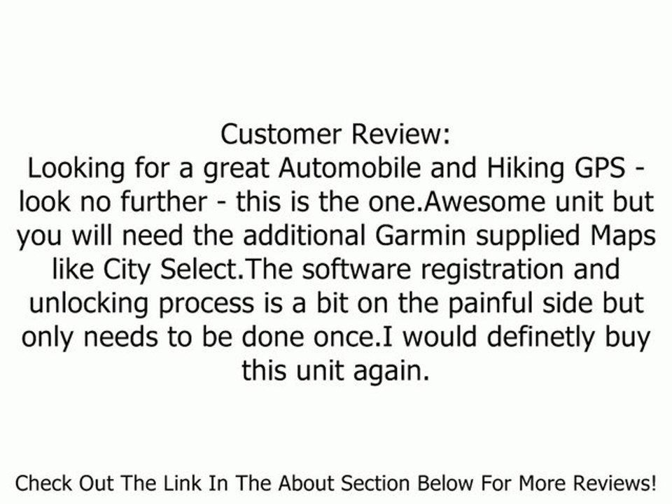 Garmin GPSMAP 60C Water Resistant Hiking GPS Review