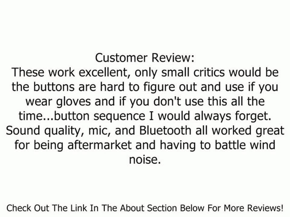 Midland BT2S Bluetooth Intercom System for Motorcycle (Single) Review