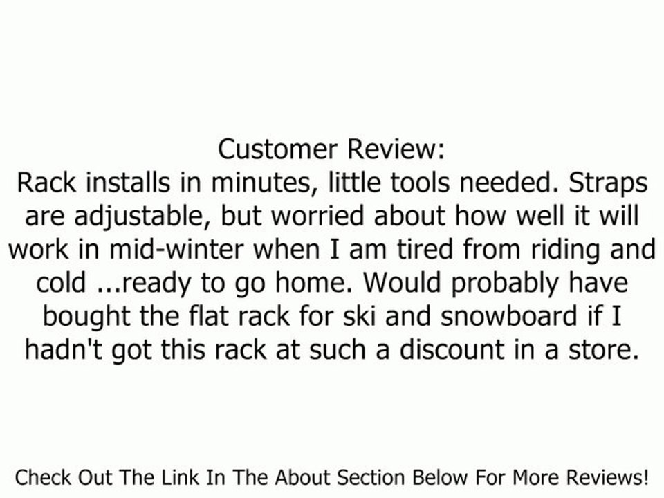 Thule 575 Snowboard Carrier Rooftop Rack Review