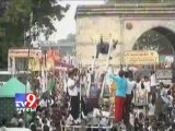 Tv9 Gujarat - Akhadas performing stunts in Lord Jagannath Rathyatra