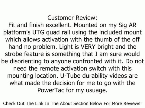 PowerTac E5 Weapon Kit LED Flashlight CREE XM-L LED 700 Lumens Review