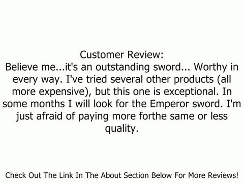 Cold Steel Dragonfly Series Double Edged Samurai Swords Review